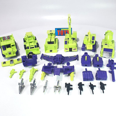 Transformers G1 DEVASTATOR combiner figure A 100% COMPLETE 1985 Constructicon