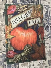Fall House Flag 25”x37.5” Welcome Fall Pumpkin Decor Garden