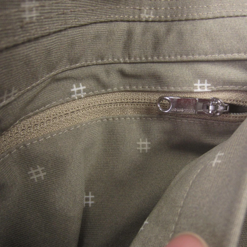 Pantalones Cortos Lululemon Para Hombres 34 Marrón Tostado Kahuna ABC Hashtag Chino Golf Informal Preppy Foto 3 de 4