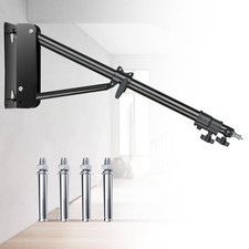 Ring Light Wall Mount, 71.65   /182cm Wall Mounting Triangle Boom Arm for Stro...