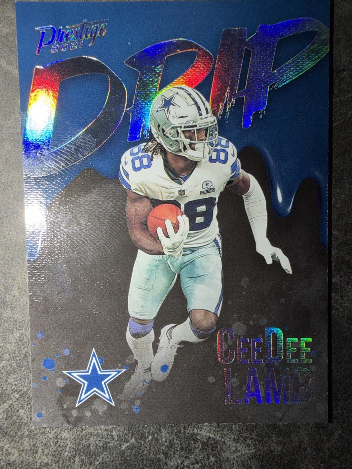 2021 Panini Prestige CeeDee Lamb Drip Case Hit SSP #ND-CD Dallas Cowboys 2021