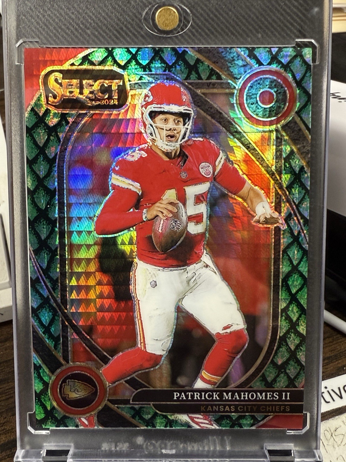 2024 Panini Select Patrick Mahomes II Dragon Scale Club Level /81