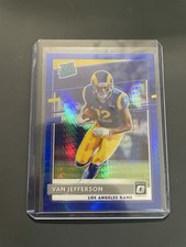 2020 Donruss Optic VAN JEFFERSON Blue Hyper Prizm Rated Rookie RC No. 176