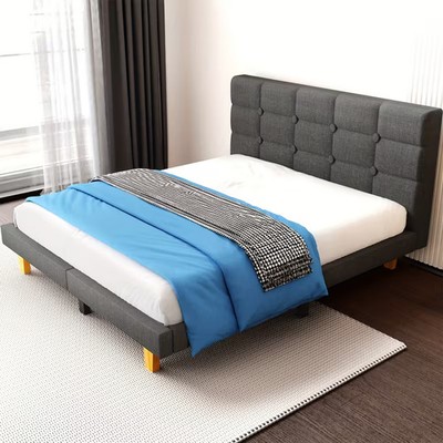 Upholstered bed single bed youth's bed 140 x 200 bed frame bed Juskys   modern 2025-
