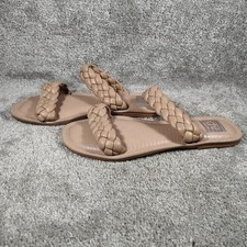 DV Dolce Vita Jarmay Braided Slide Sandals Tan Boho Womens size 9