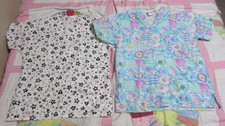 Pair Of 2 Medical Scrubs Womens Extra Small XS Floral Pattern
