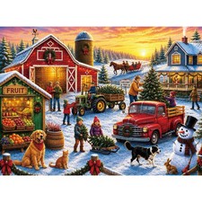 Christmas Tree Farm 500 Piece Jigsaw Puzzle for Adults