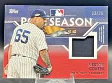 Nestor Cortes 2023 Topps Series 1 Postseason Performance Relic /25