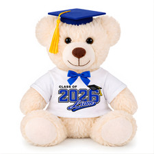 Personalized Graduation Bear   Class of 2026   Graduate Keepsake   Blue Accent