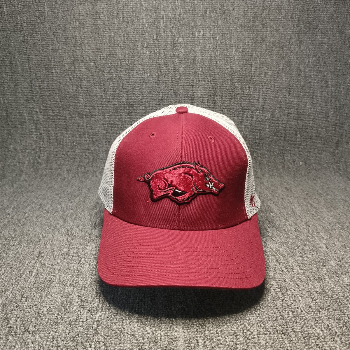 '47 Brand Arkansas Razorbacks NCAA Trucker Snapback Hat Maroon White