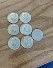 Seven 40% Percent Silver Kennedy Half Dollars 1965-1968 Lot of 7🔥🔥🔥