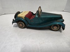 Vintage 1950s Bandai Midget MG-TF Green Open Convertible Roadster Toy Car
