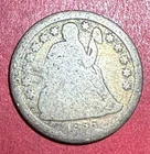 1856O US Seated LIBERTY SILVER Dime! "New Orleans" Mint! Good! Old US Coin!