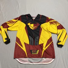 Pastrana 199 Motocross Thor Core Jersey Small Long Sleeve Brown/Gold
