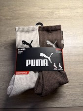 Puma Crew Socks 6 Pack Size 10-13 NWT
