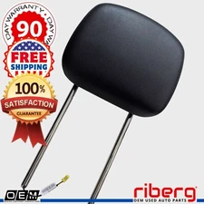 Grand Caravan 10-20 Town Country Active Head Rest Headrest Black Leather OEM