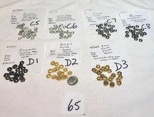 Vtg Miriam Haskell Small Dainty Flowers Stampings Findings for Crafts Design #65