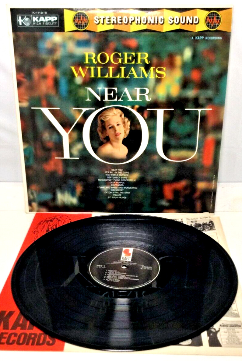 Roger Williams - "Near You" - Kapp Records LP, Easy Listening, 1959, Stereo