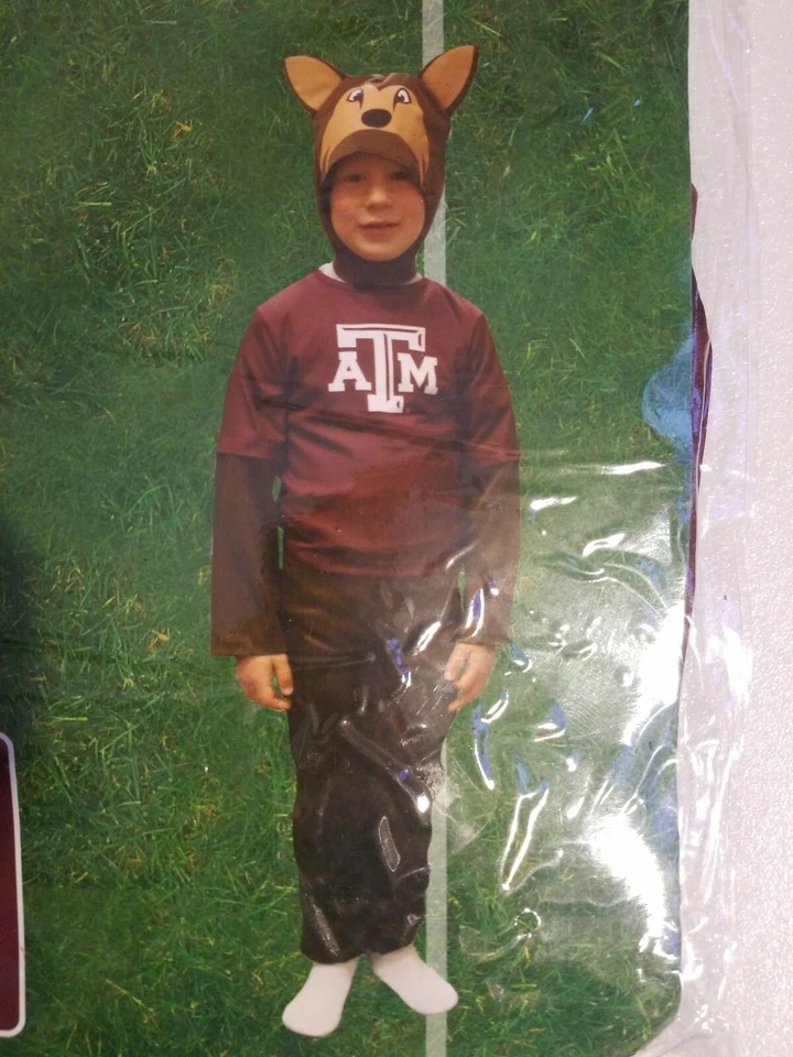 Новый нераспакованный детский комбинезон и капюшон MascotWear от Infinity Texas A&M Aggies размер S (4-6)  - Изображение 2 из 4