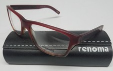 NEW RENOMA Optical Eyeglasses Frames Glasses Red 56-18-138 w Case Unisex R1052