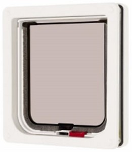 white cat flap