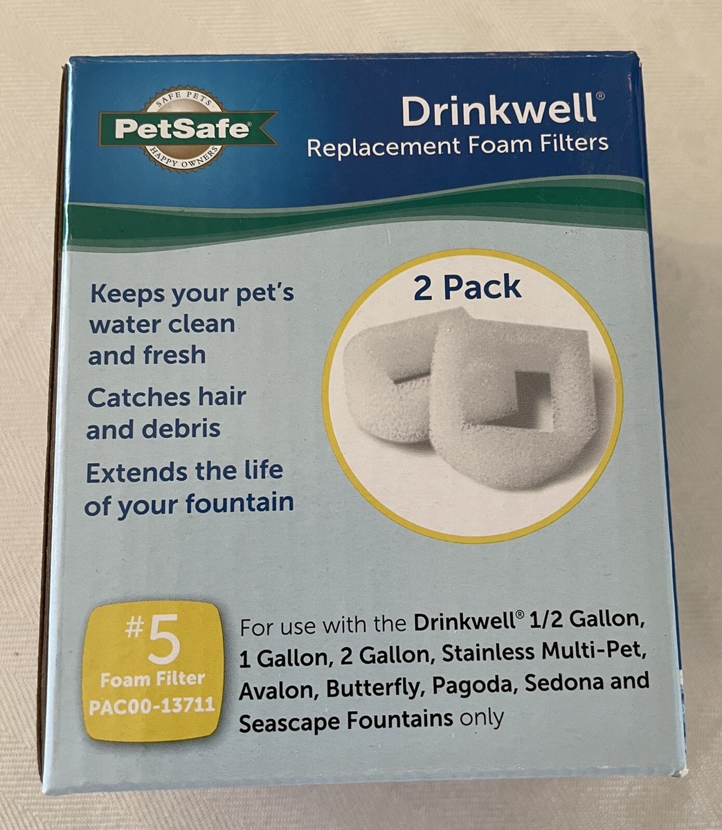 PetSafe Drinkwell Replacement Foam Filters for Dog Cat Drinking Water  Fountains