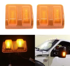 2Pcs LED Side Mirror Marker Light Turn Signal Lamp For 2008-2016 Ford Super Duty