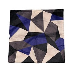 Approx 17  x17.5  Abstract Pillow Cover Blue Black Pillow Cover