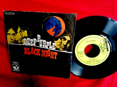 DEEP PURPLE Black Night + Speed King 45rpm 7' + PS ITALY 1970 EX