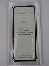4 BeautiControl Therma Del Sol Apothecary Clarity Aromatherapy Neck Patches