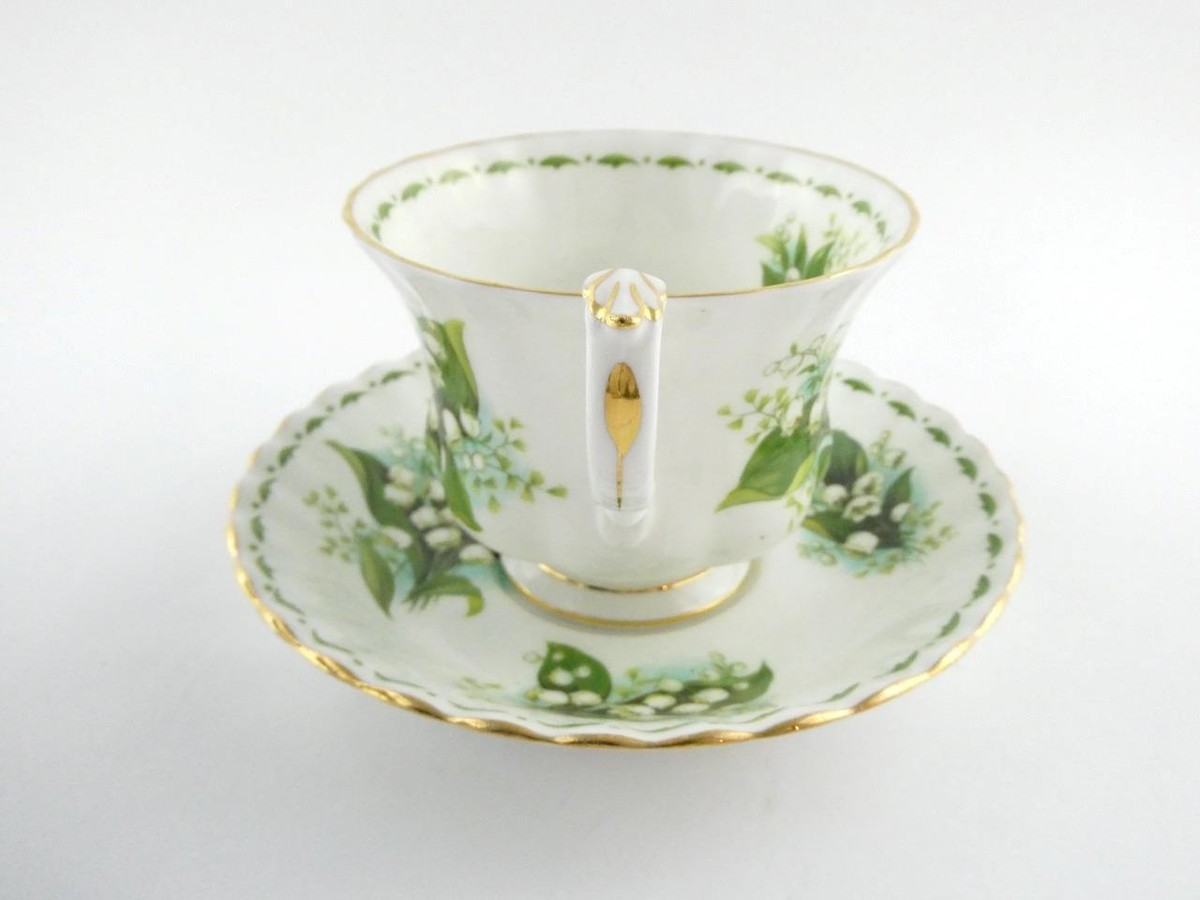 ロイヤルアルバートFlower of the Month May 5枚 Royal Albert Flower of the Month May Lily of the Valley Cup and