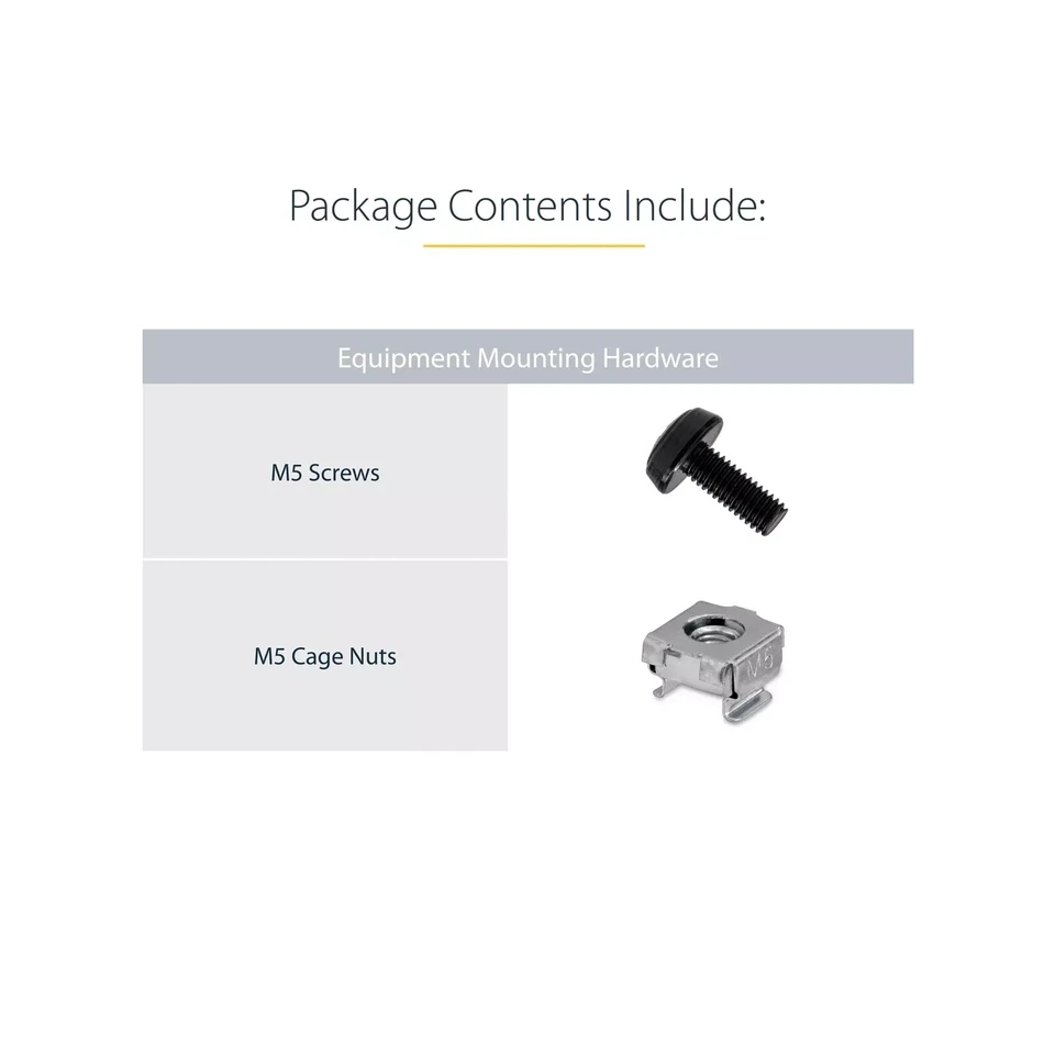 StarTech.com 2-Post 8U Desktop Server Rack Small Open Frame 19in Computer Rack - Image 2 of 4