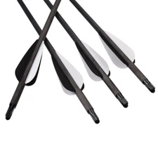 6/12PCS Tac-15 Elite Carbon Crossbow Bolt Arrow 26.25" ID7.62mm OD8mm 4 Vanes