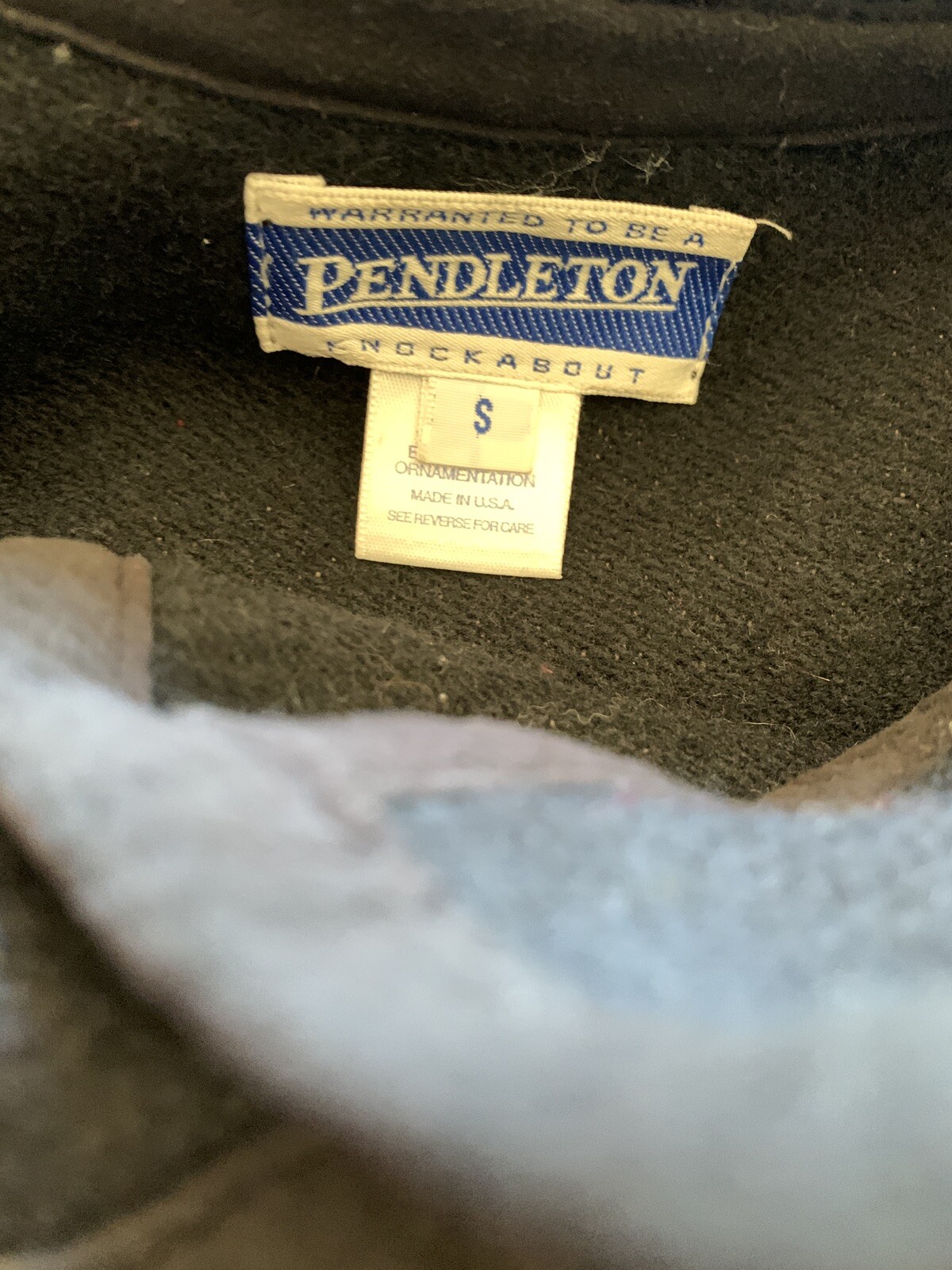 VTG Pendleton knockabouts Black Wool Toggle Rainb… - image 7