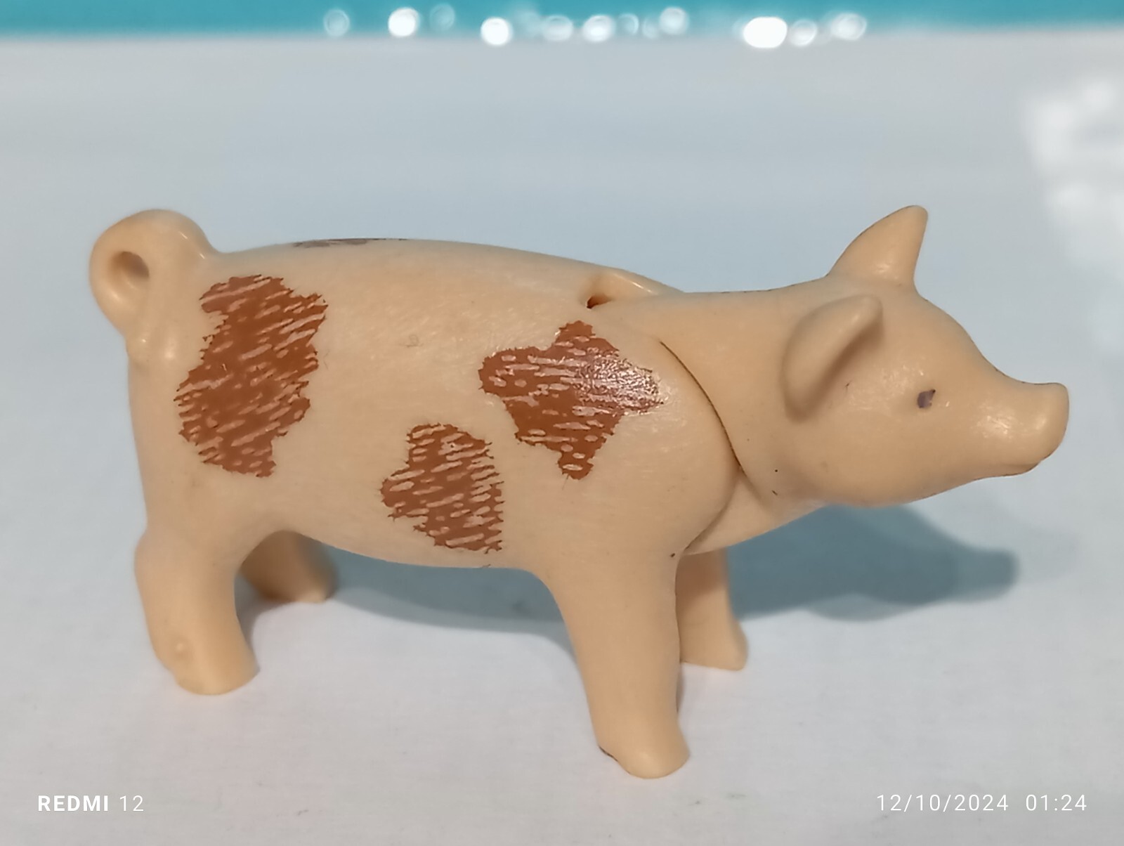 PLAYMOBIL FIGURA LECHON CERDO BEBE CERDITO COCHINO MARRANO GUARRO GRANJA BELEN