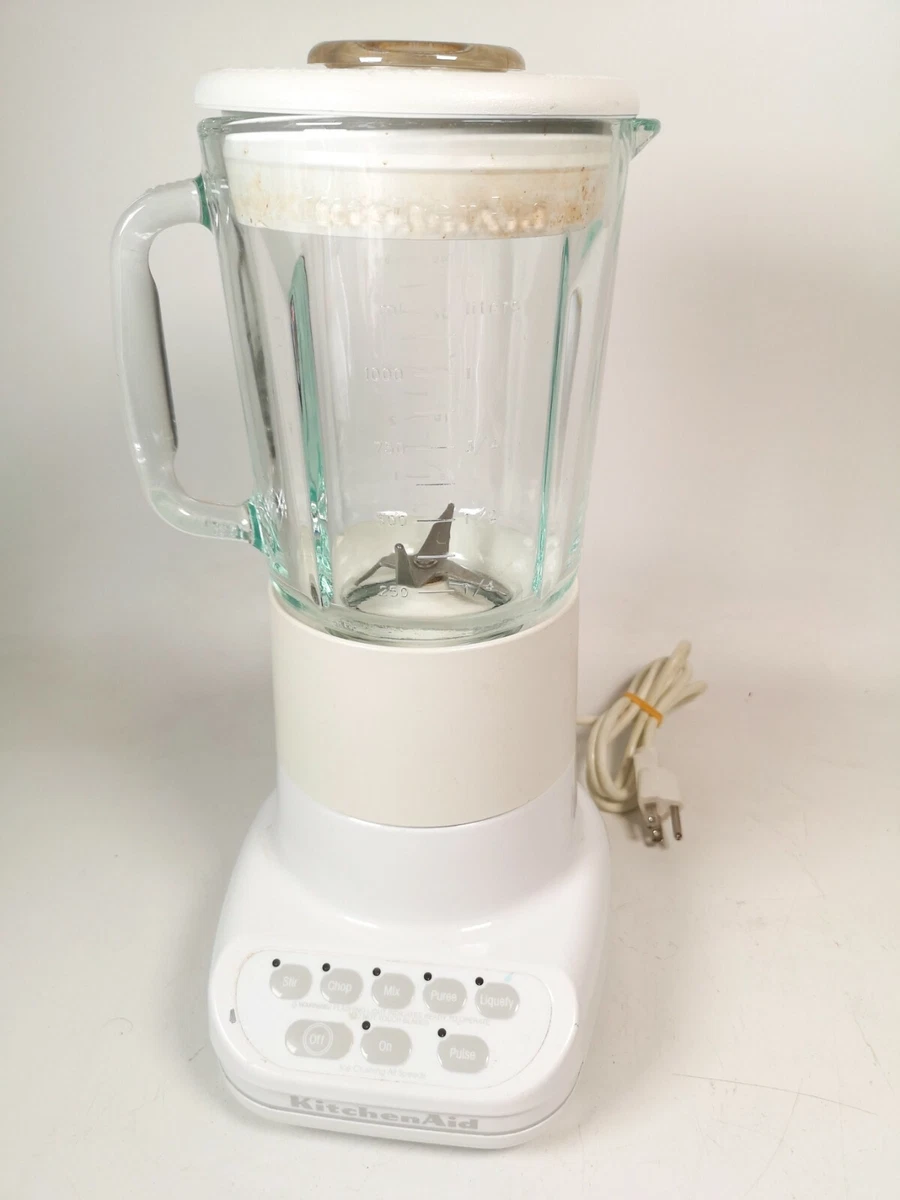 KitchenAid KSB5WW4 Ultra Blender White 5-Speed 40oz. Glass Pitcher Tested | eBay