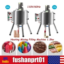 15L/30L Lipstick Paste Filler Heating Mixing Filling Machine Stirring Tank 1.5kw