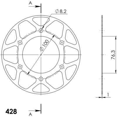 Edge-Disc Supersprox 428/48Z rot-392