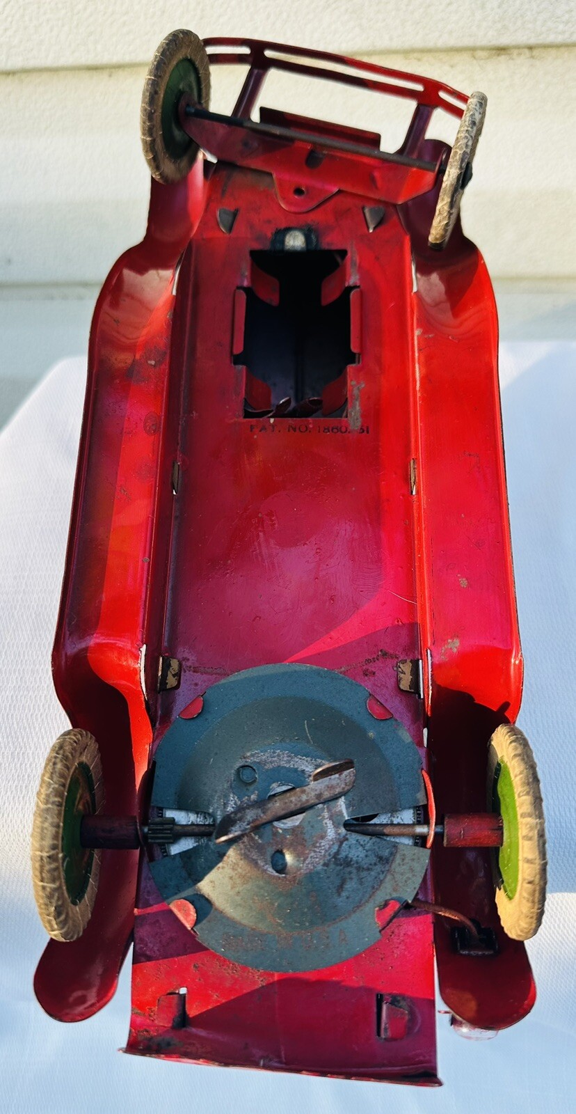 KINGSBURY Pressed Steel Convertible Car w/ Rumble Seat Original