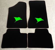 Autoteppich Fußmatten für Opel Manta B und CC  Rochen neongrün Neuware 4teilig