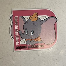 Authentic Walt Disney World Dumbo Annual Pass Magnet EUC