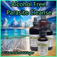 Alcohol Free Parasite Cleanse Wormwood-Black Walnut Hull-Clove