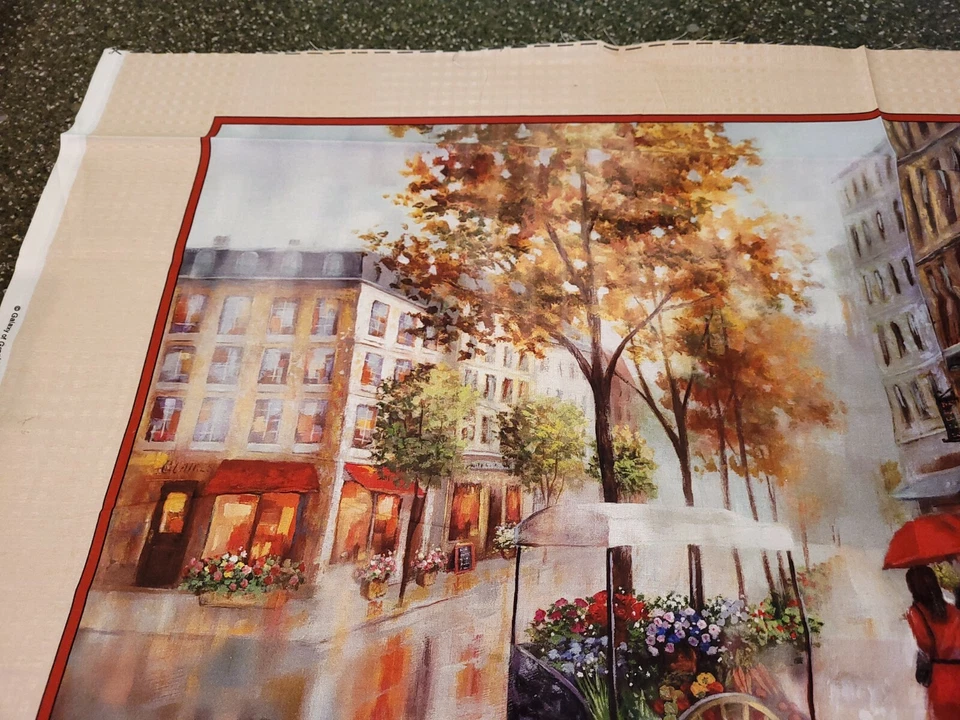 Panel de Obras de Arte Paris Café 23x42 Galaxia de Gráficos QT Street Scene Foto 2 de 4