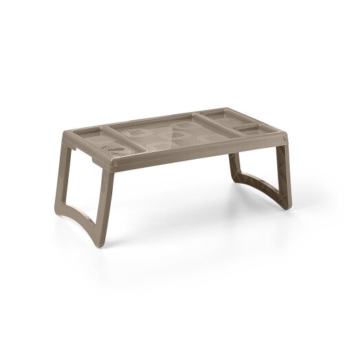 BLIM BLIMWARE VASSOIO LETTO CON SCOMPARTI RICHIUDIBILE cm 52 x 30 x22h TORTORA