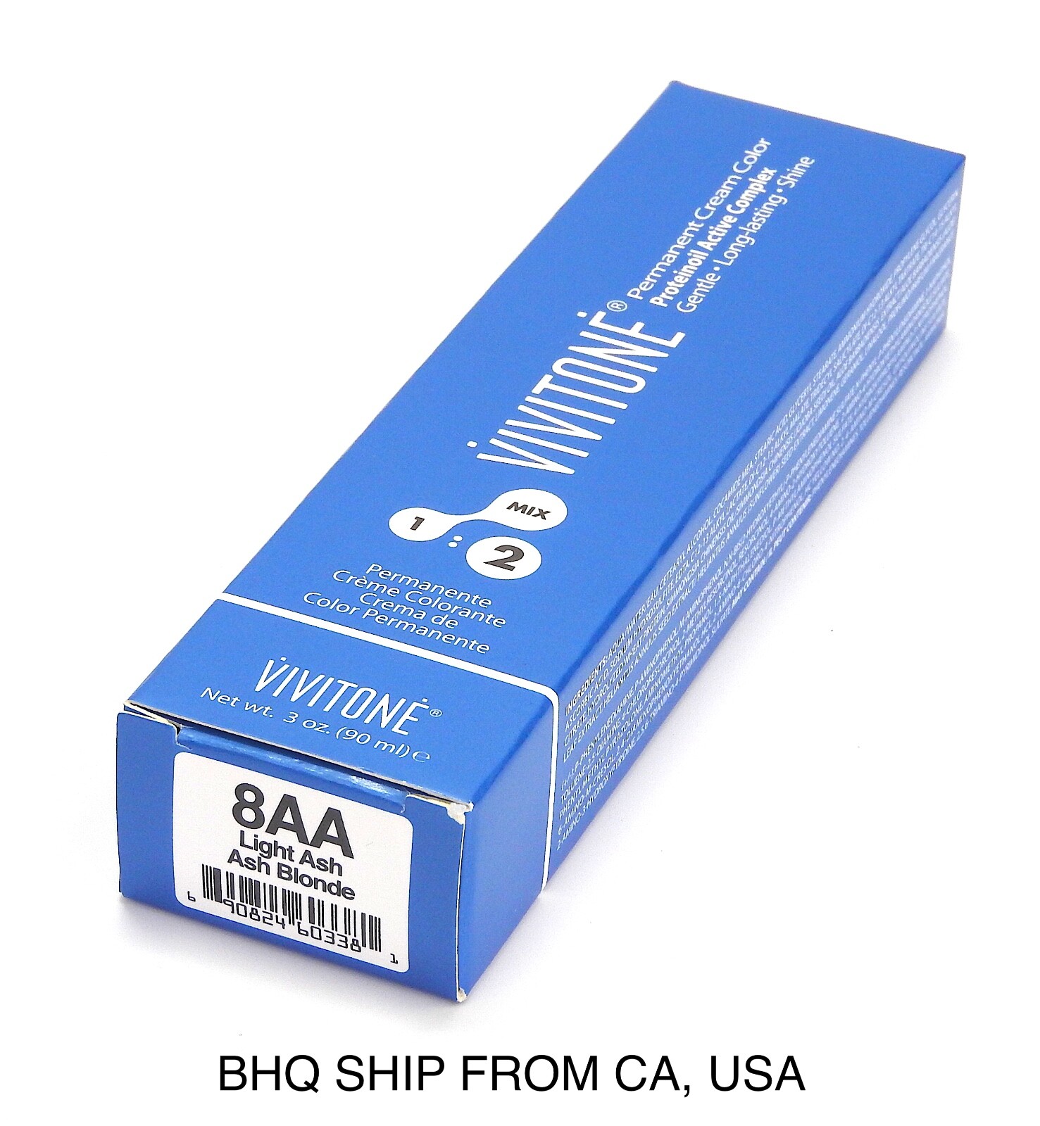 VIVITONE PERMANENT HAIR COLOR - 8AA LIGHT ASH ASH BLONDE