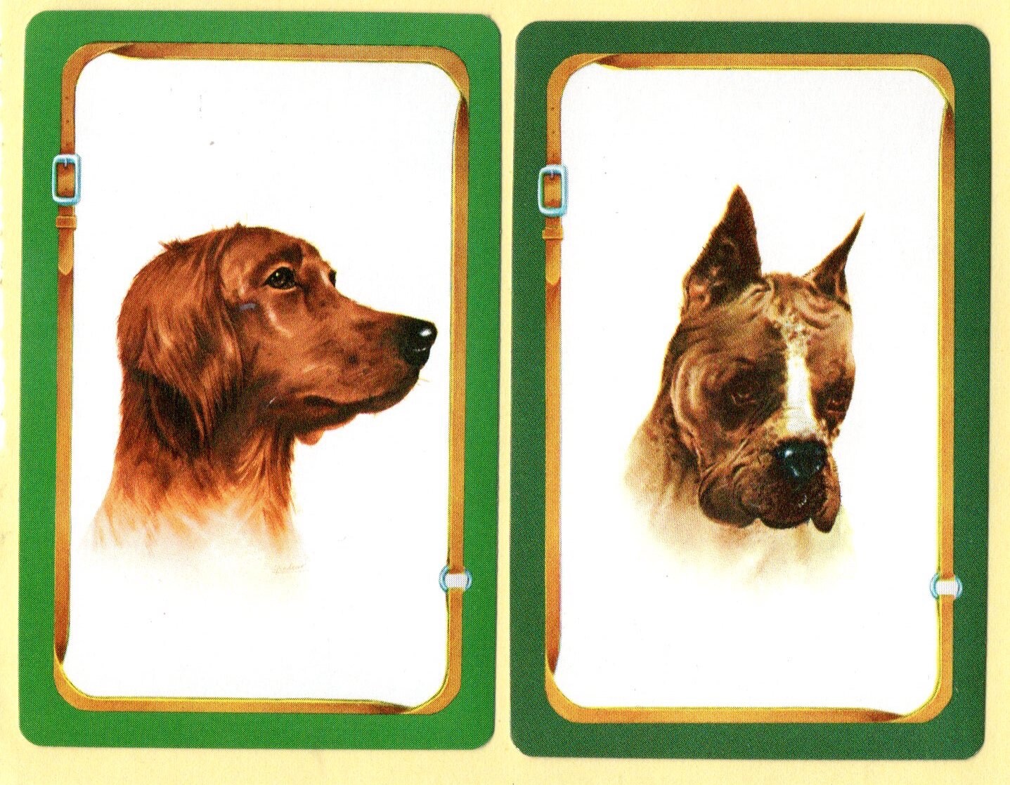 Giordano dogs vintage swap cards playing card single pr