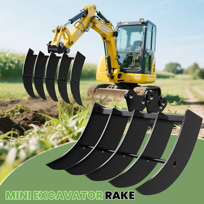 Attachment Rake Attachments Tools NEW For Mini Excavators Excavator Digger