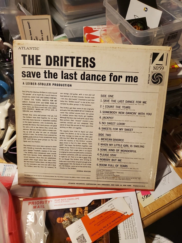 Drifters Charlie Thomas Autographed Lp Picture Proof Save The Last Dance For Me Foto 2 de 4