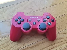 Sony Playstation 3 Dualshock 3 Sixaxis RED Controller CECHZC2U PS3 OEM Tested