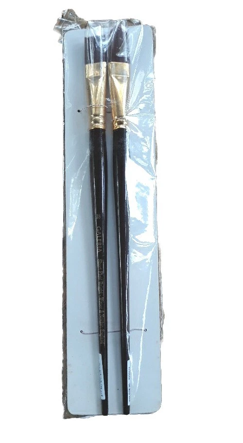 NEW Winsor Newton Galeria 2 Acrylic Artist Paint Brushes #18 Filbert & #18 Flat - Image 2 of 4